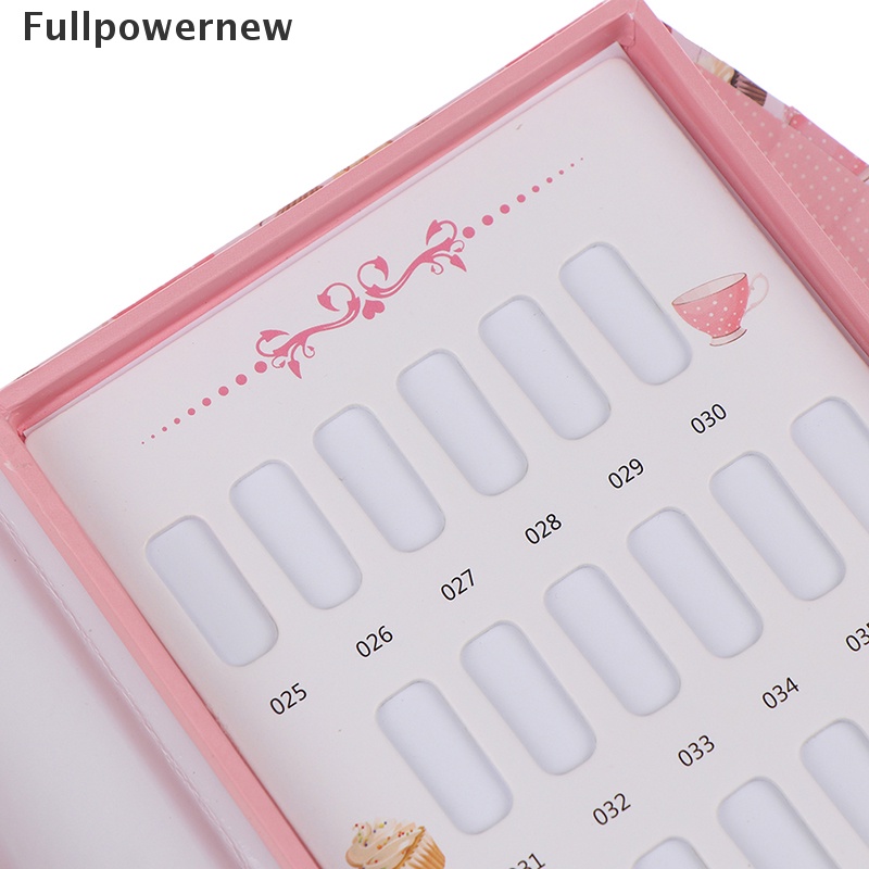 [FULL] False Nail Color Book Display Nail Gel Polish Card Chart Palette Practice Board