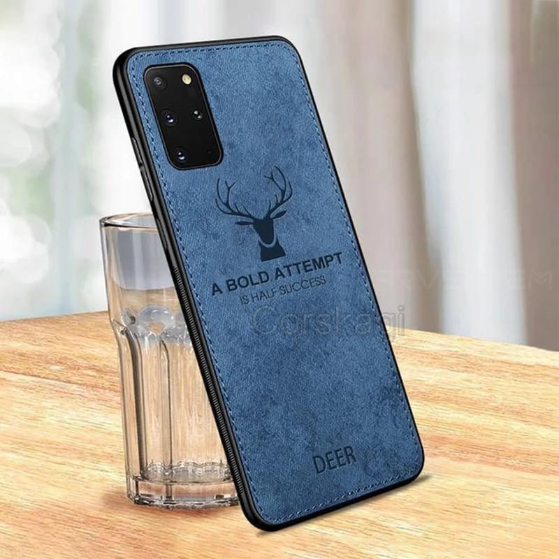Case Samsung Galaxy  A03S A02S Deer Cloth Jeans Canvas Slim Armor Back Cover