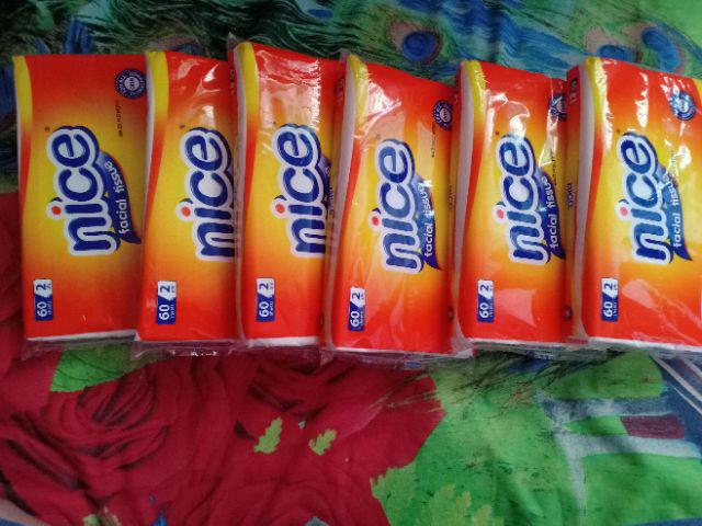Nice Tisu Wajah Facial Tissue 60 Sheets 2 Ply