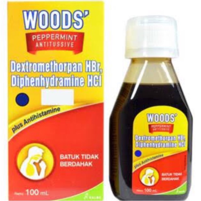 WOODS obat batuk kering  merah 100 ml Shopee Indonesia