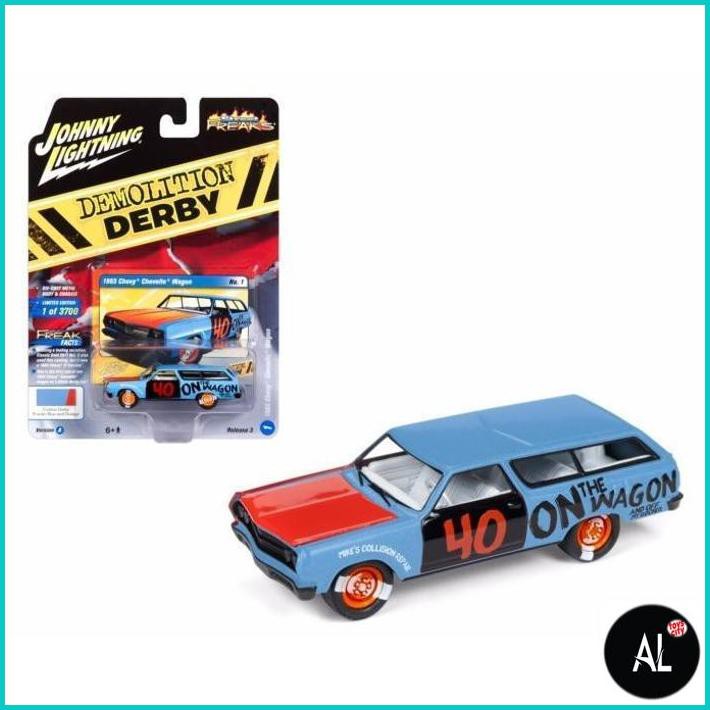 Al Johnny Lightning 1/64 1965 Chevy Chevelle Wagon Demolition Derby