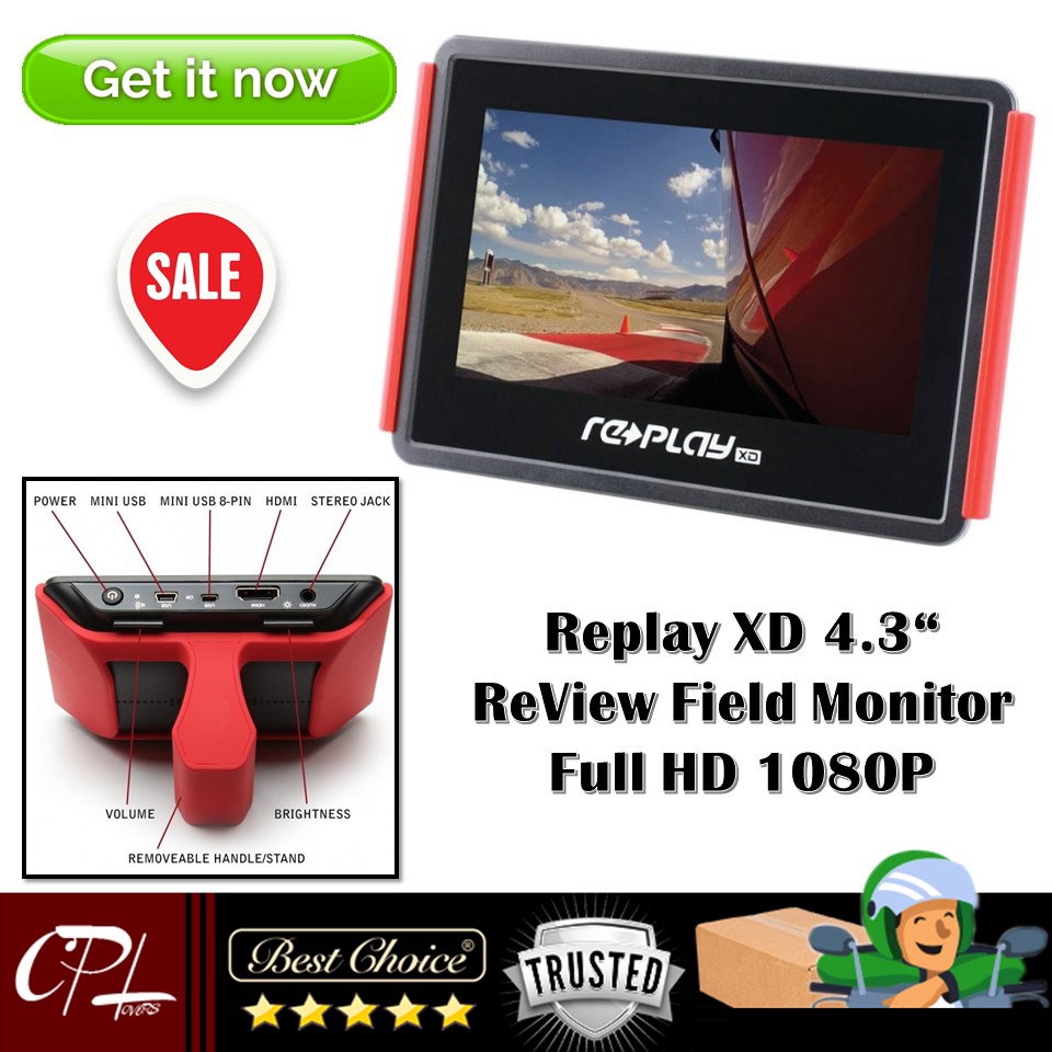 Replay XD 4.3" ReView Field Monitor Full HD 1080P
