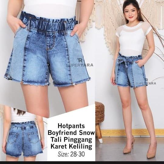 Celana Pendek HOT PANTS JINS SOBEK DAN POLOS // Celana HOTPANTS JUMBO dan standard