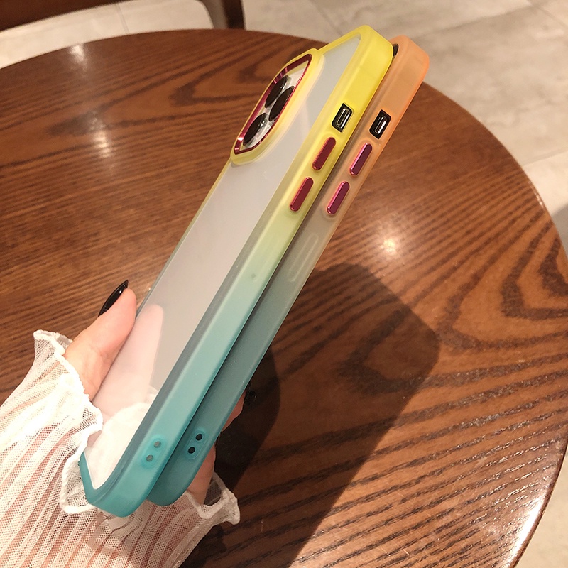 Case Silikon Transparan Dengan frame Metal Untuk iPhone 13 Pro Max 12 Pro Max