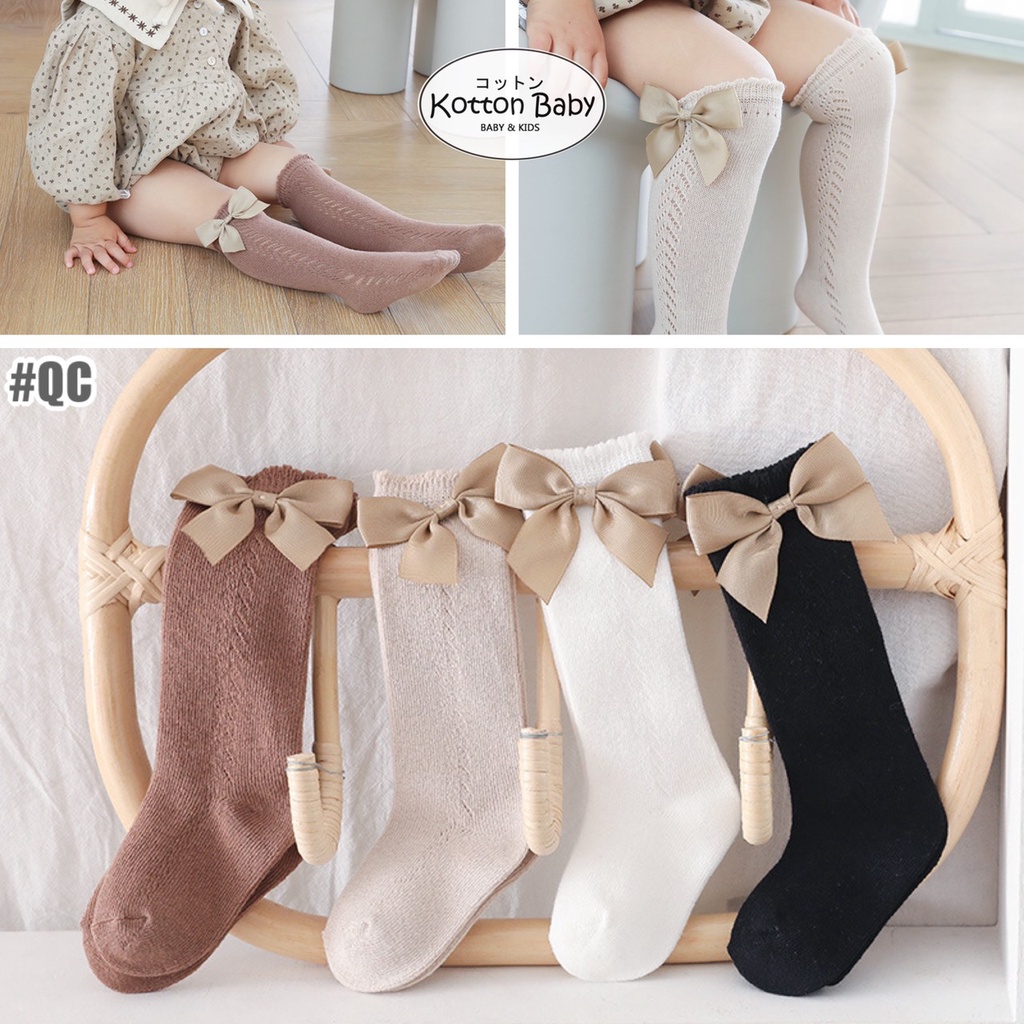 0-3 thn | KAOS KAKI BAYI ANAK IMPOR NEWBORN SOCKS PEREMPUAN catalog QN QC