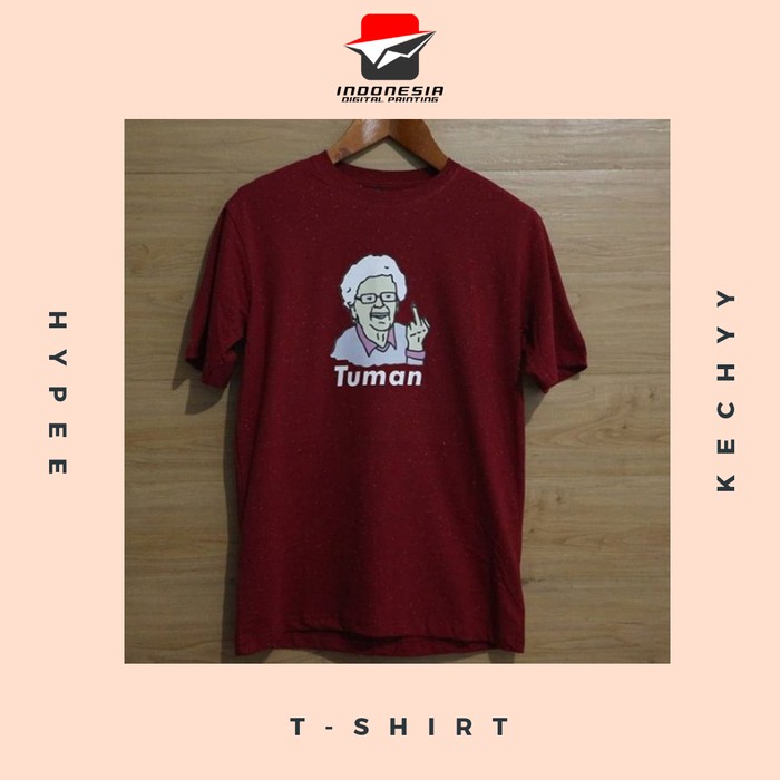 Custom Kaos Satuan Sablon Rubber/Plastisol