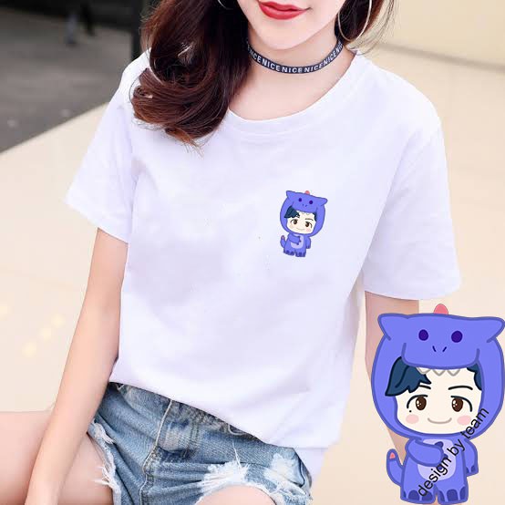 YOURSTYLE1119 - KAOS KARAKTER VIOLET REX DINO BAJU KAOS WANITA DISTRO UNISEX OVERSIZE JUMBO KEKINIAN