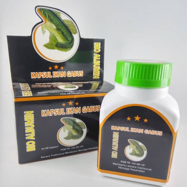 ALBUMIN KAPSUL EKSTRAK IKAN GABUS BIO ALBUMIN ISI 60 KAPSUL