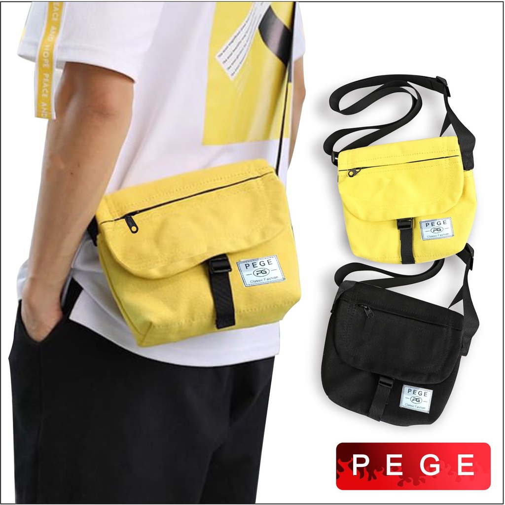 Pege 8858 - Tas Selempang Pria Wanita Unisex Slingbag Bahu Kasual