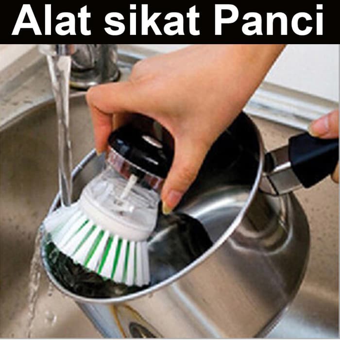 SIKAT PANCI Sikat Cuci Piring Plus Wadah Sabun Cair Sikat Pembersih Panci Alat Cuci Panci