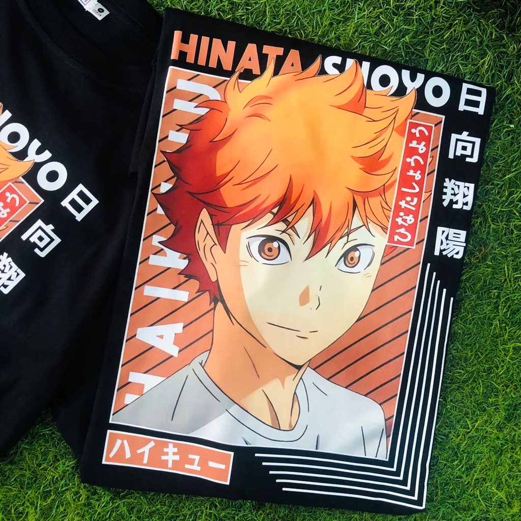 Tshirt Hinata Shoyo Anime Manga Haikyu Premium Unisex