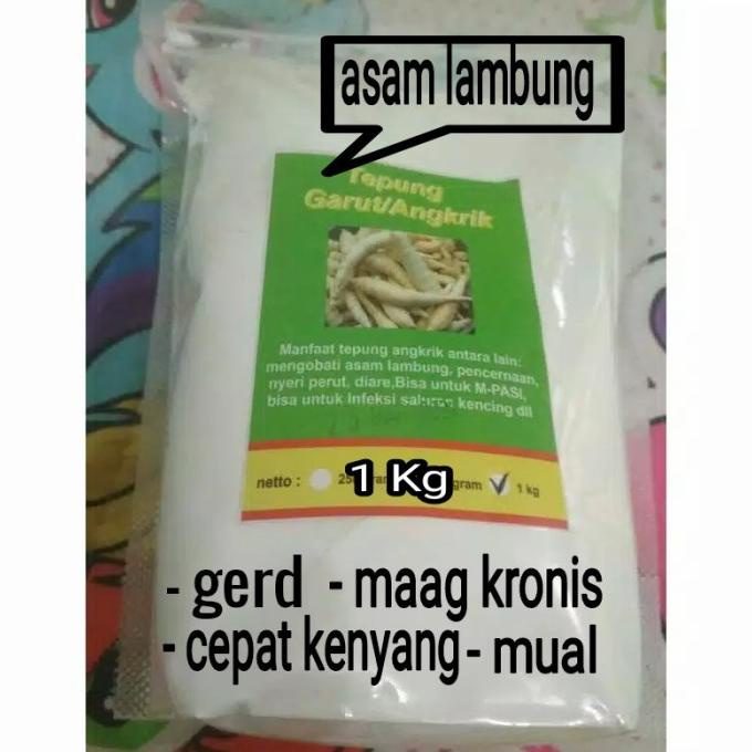 

PATI ASAM LAMBUNG/TEPUNG GARUT FREE GLUTEN 1 KG
