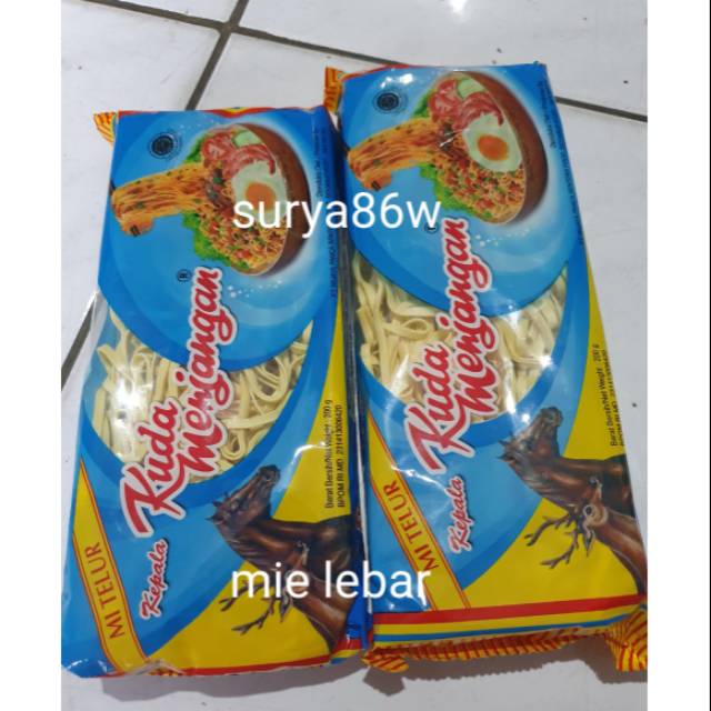 

2 bungkus MIE LEBAR mie telur KUDA MENJANGAN mie gepeng