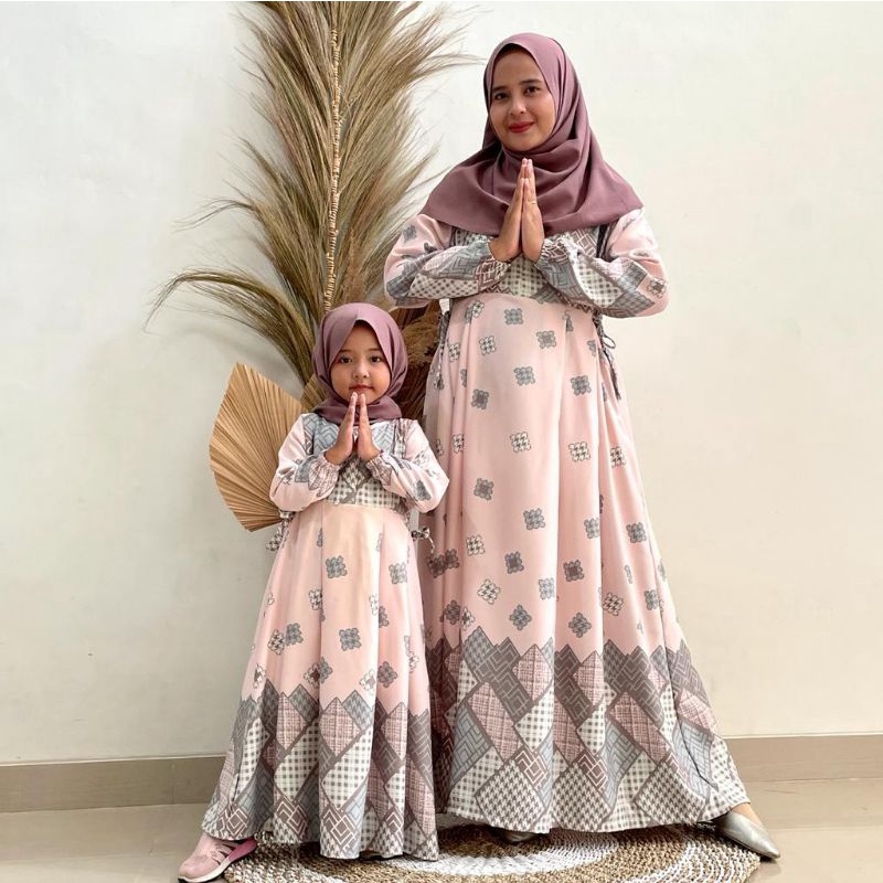 HAURA Baju Gamis Wanita Couple Terbaru Maxmara