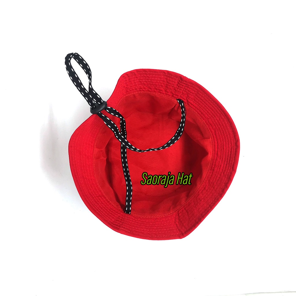 Topi Bucket Hat Anak Motif Jerapah Pakai Tali dan Stopper 3-12 tahun