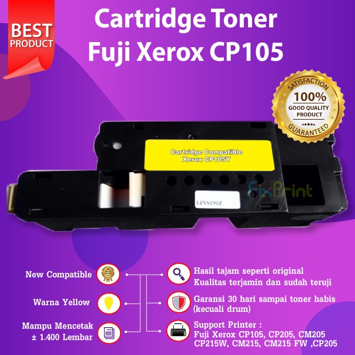 Cartridge Toner Compatible Fuji Xerox CP105 CP215W CM215 CM215FW CP205 CM205 With Chip