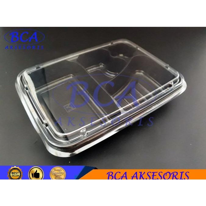 MIKA BENTO KOTAK MAKAN SKAT 4 - SEKAT 4 - WARNA HITAM - ISI 50PCS