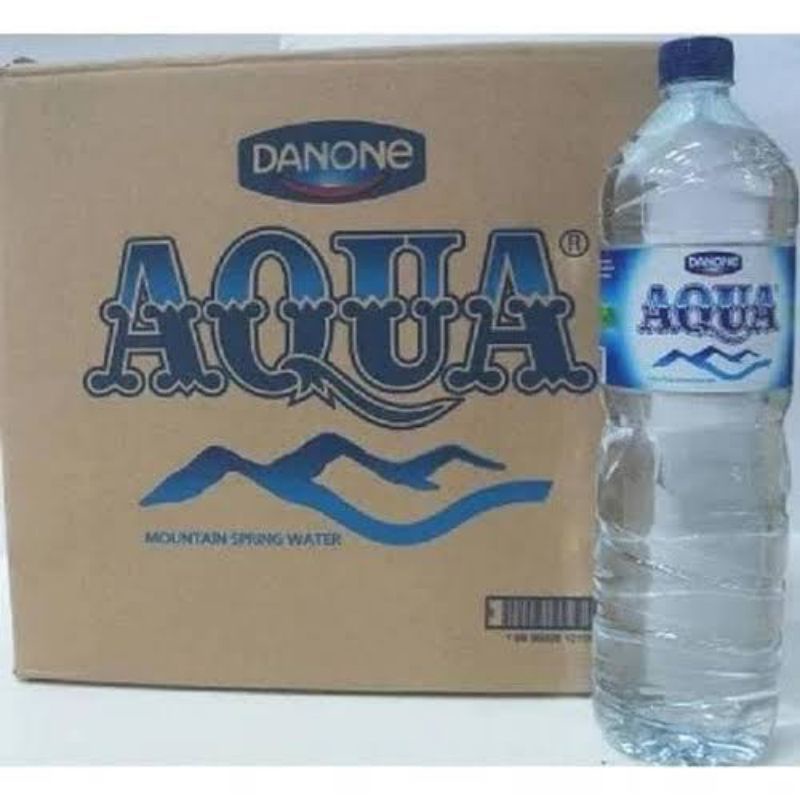 Jual AQUA DANONE 1500ML X12BOTOL(1KARTON) | Shopee Indonesia