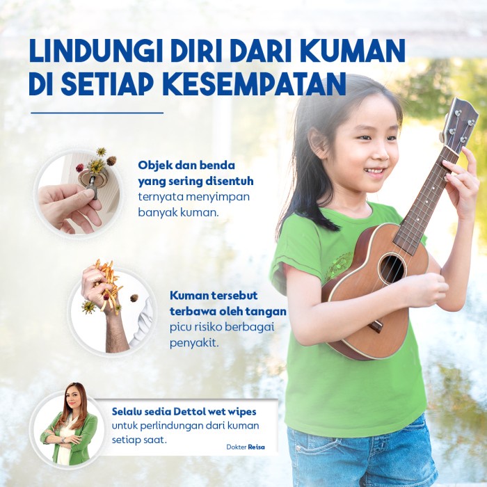 Dettol - Tisu Basah Dettol Tisu Basah Antiseptik Dettol Wet Wipes #98