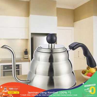 (BISA COD) RVOSTR  Coffee Maker Pot V60 Drip Kettle Teko Barista 1000ML