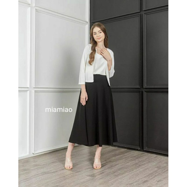 SKIRT SHAKILA PREMIUM.FLARE A-Line. ROK WANITA KOREAN STYLE