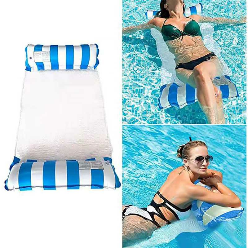 Doffy Pelampung Renang Floating Hammock Inflatable Water Bed