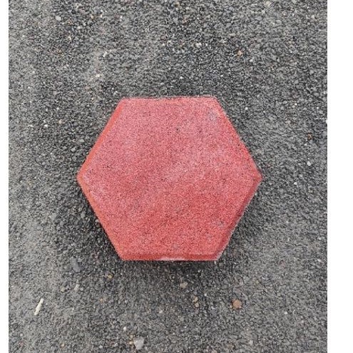 Paving / Paving Block / Paving Bola / Paving Hexagon / Paving Segi Enam Merah Tebal 6cm Mutu K 300