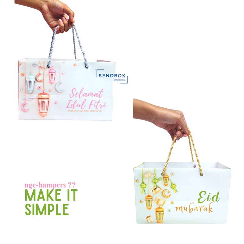 

READY - MINOR DEFECT - ada cacat sedikit paperbag lebaran