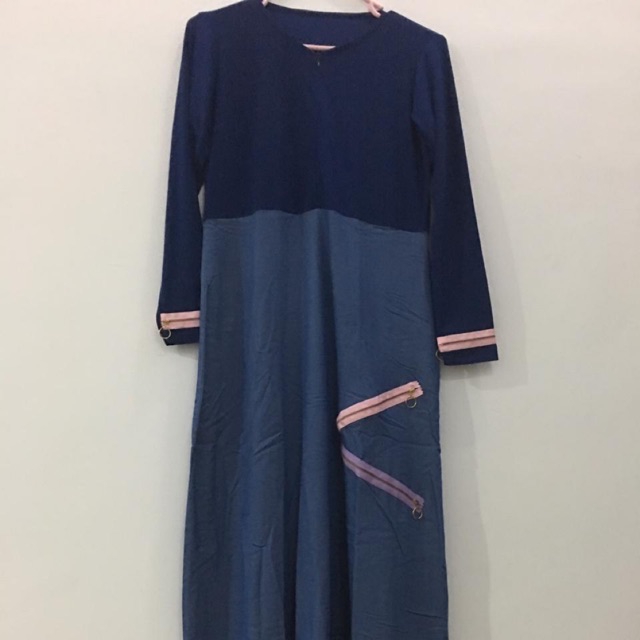 Zipper denim dress Look alike Sisesa