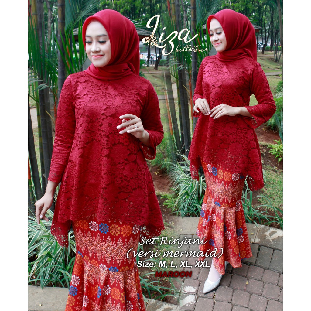 ADE&gt; NEW KEBAYA RINJANI ROK DUYUNG - KEBAYA BRUKAT IMPORT - BAJU KEBAYA WAKA WAKA - KEBAYA FASHION