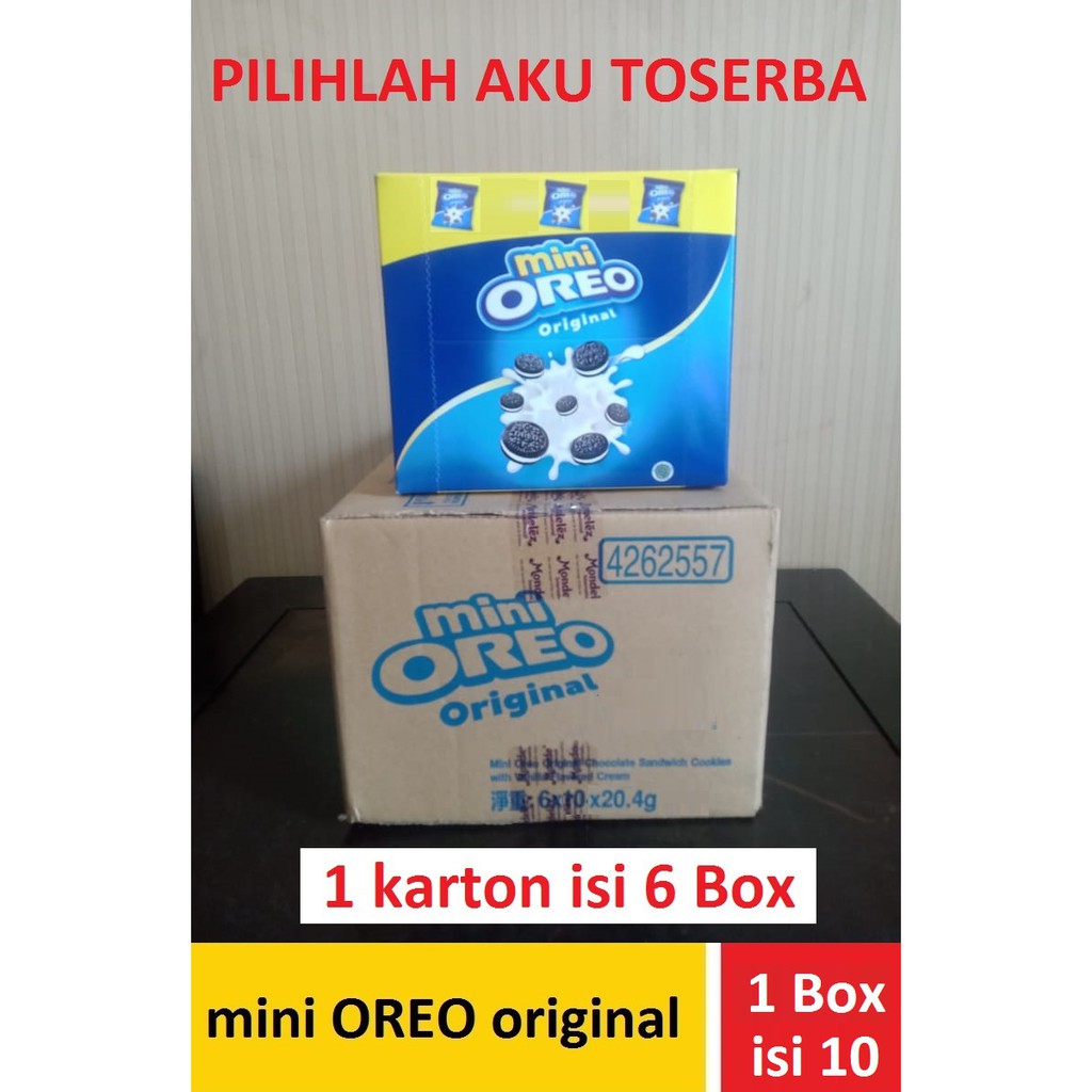 Oreo Mini Vanilla Pouch 10x20,4 gr ( HARGA 1 KARTON ISI 6 BOX )