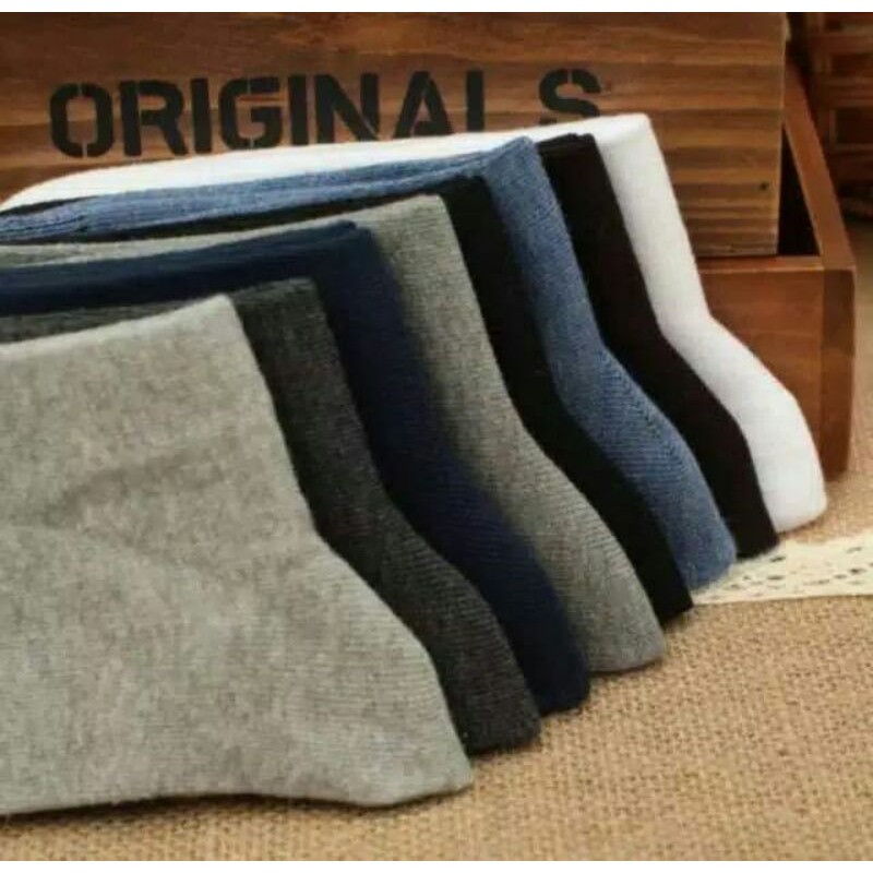 KAOS KAKI POLOS PRIA DEWASA KAOS KAKI KANTORAN PANJANG(bely polos)