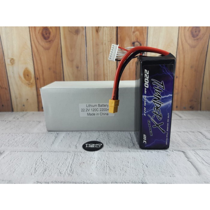 ThunderX 120C 2200mah 22.2V 6S Lipo Battery XT60