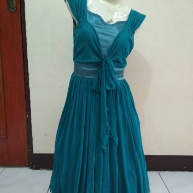 Party gown second / baju pesta bekas pakai / baru 1x / masih seperti baru