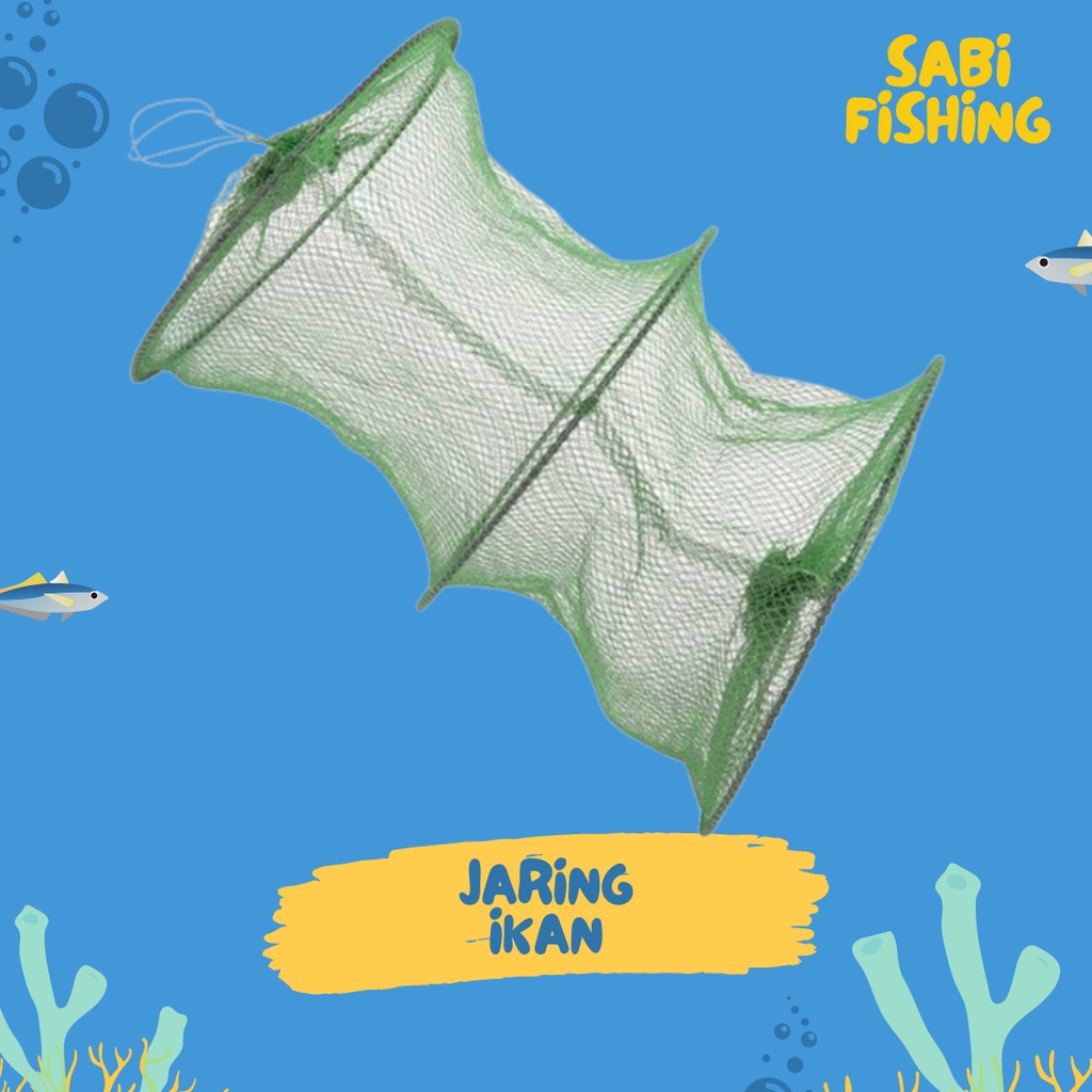 Jaring Pancing Ikan Udang Lobster Laut Tambak 2 Lapis