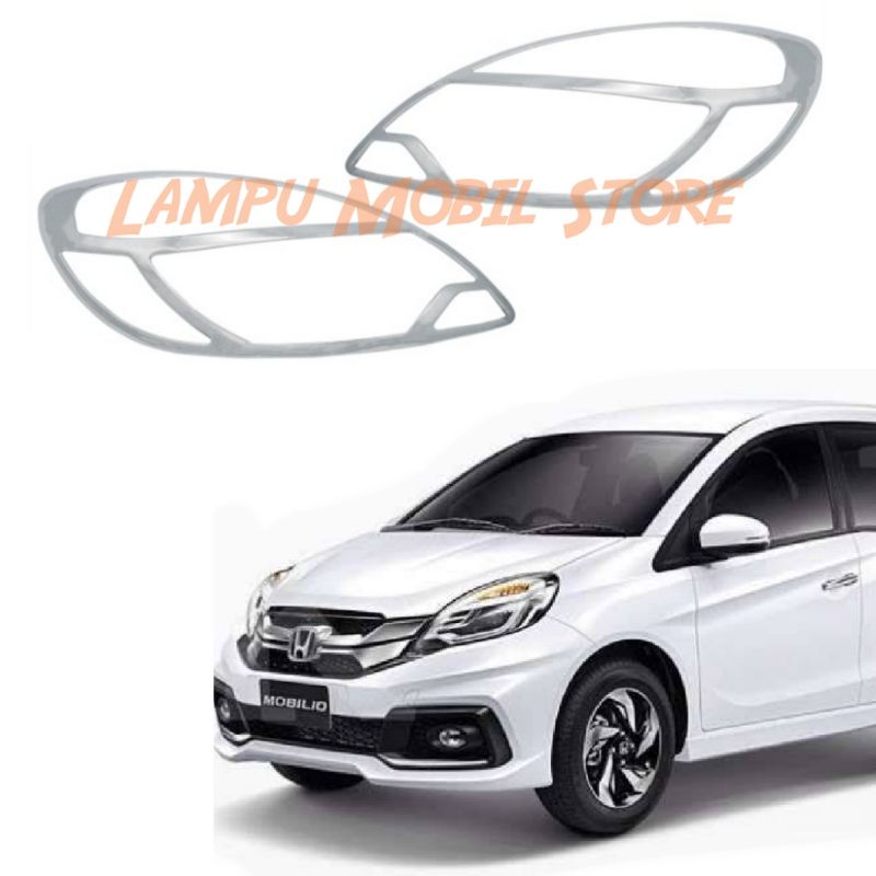 Cover Headlamp Garnish Lampu Depan Honda Mobilio RS 2014-2016