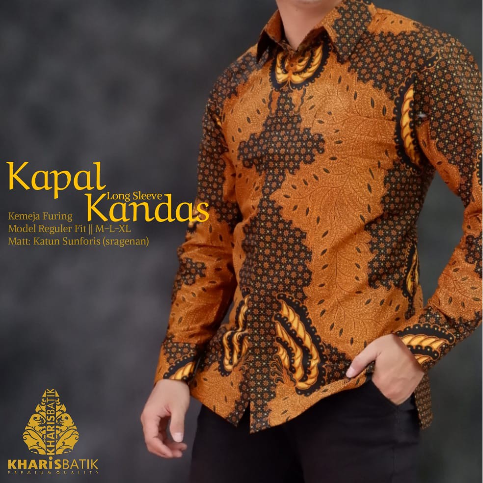 KAPAL KANDAS KHARIS BATIKSOLOAMANAH KEMEJA BAJU BATIK PRIA SOLO LENGAN PANJANG PENDEK LAPIS FURING ATASAN BATIK PREMIUM MODERN KATUN HALUS PUSARA ASKA ELANG KEMBAR TRUNTUM KUNCORO ANGLING DHARMA PEKSI BIRU MULYO SADIRO JAMBUL BIRU GEBER MULYO KAWUNG VIJAY