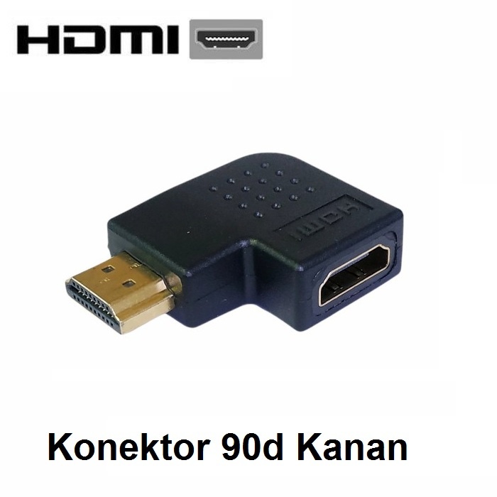 Konektor / Connector HDMI M - F L 90d