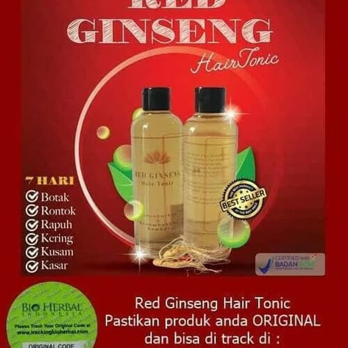 RED GINSENG HAIR TONIC BPOM