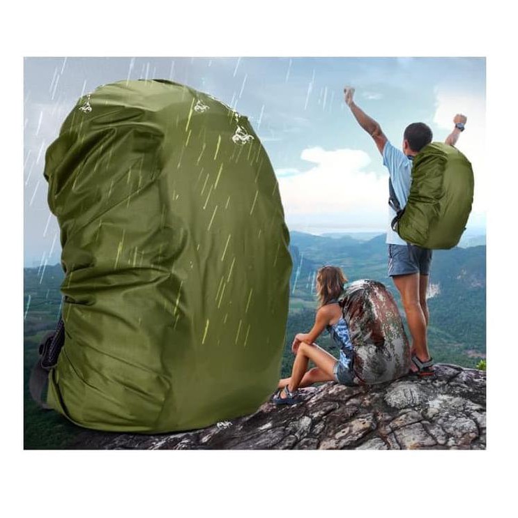Sale Cover Bag - Rain Coat - Waterproof Tas - Raincoat Cover Bag Backpack - Hitam Terbaru