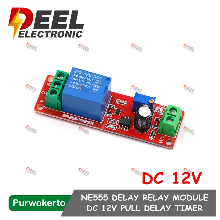 DELAY RELAY MODUL NE555 12VDC PULL RELAY TIMER MODUL NE555 DC 12V