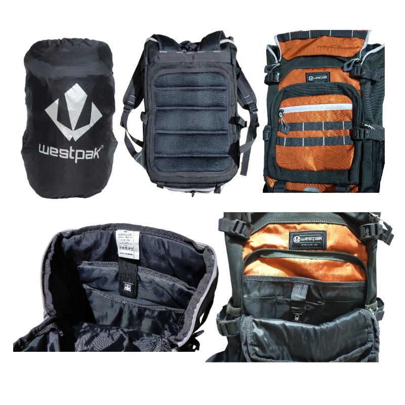 tas ransel laptop sporty outdoor / daypack / backpack  - Westpak 63WP370 original free rain cover