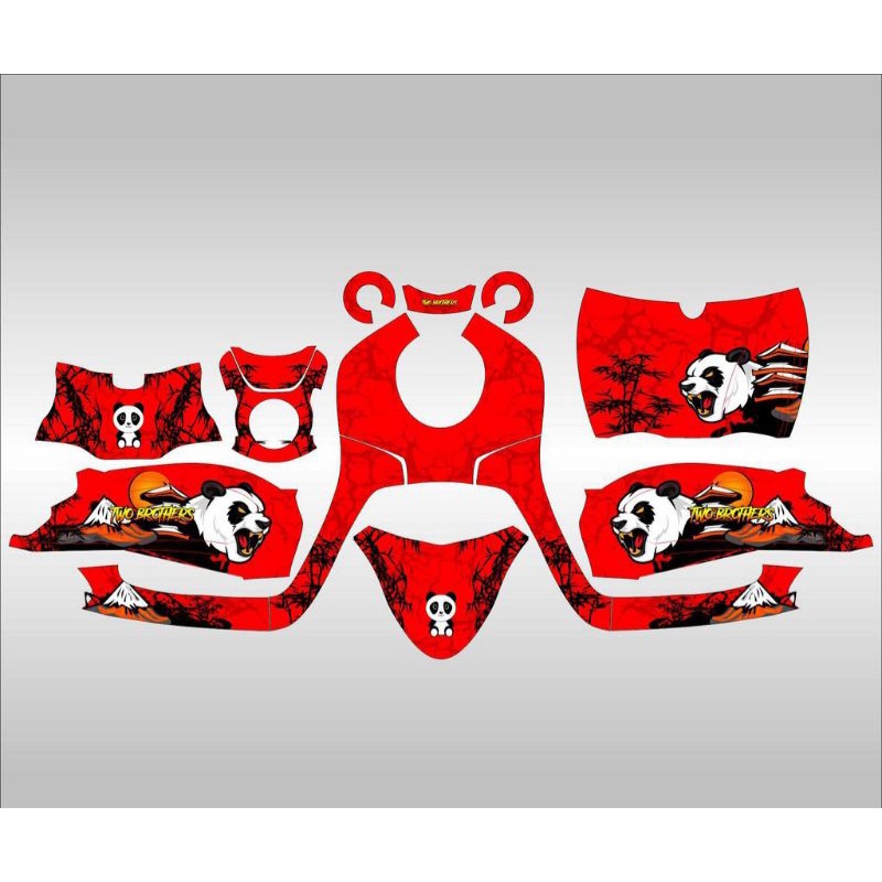 Decal Sticker Full Body + Dasbordt Depan - Belakang Scoopy Prestihe 2020 / 2021 / 2022