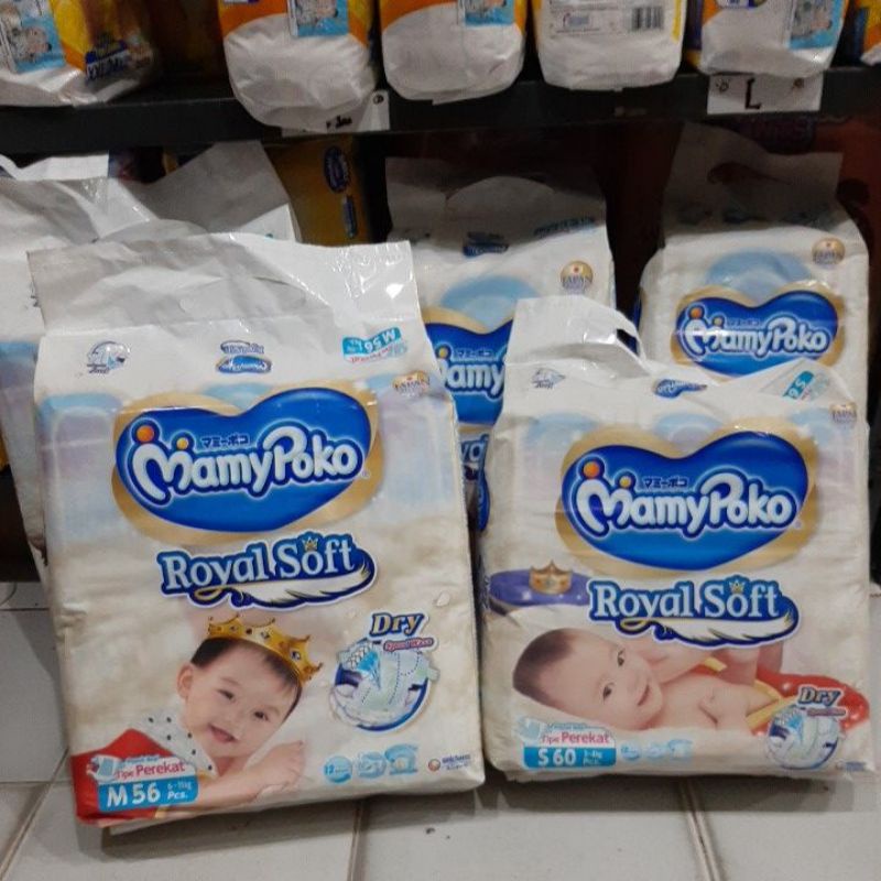 Mamypoko Royalsoft perekat S60 M56 L48 XL40 XXL32