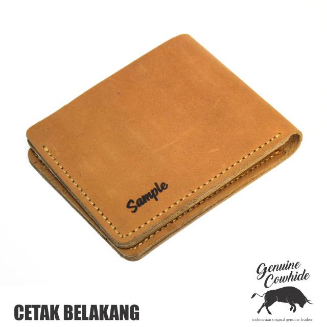 Dompet Pria 100% Kulit Asli Model Vintage Full Kulit Asli - Bisa Cetak Laser Nama