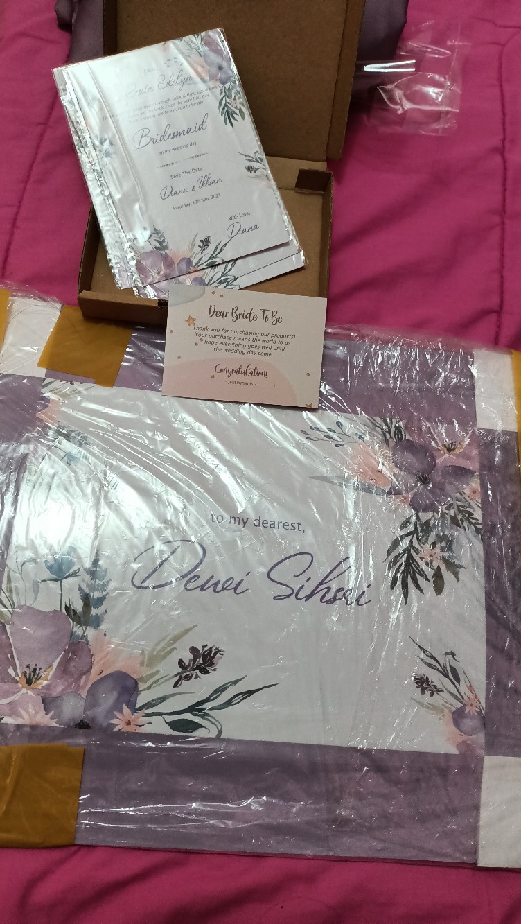 **tanpa Minimal Order** Box Bridesmaid