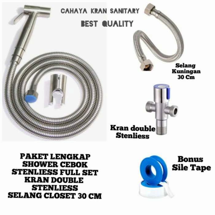 paket Shower Toilet/kran shower/kran double shower cebok