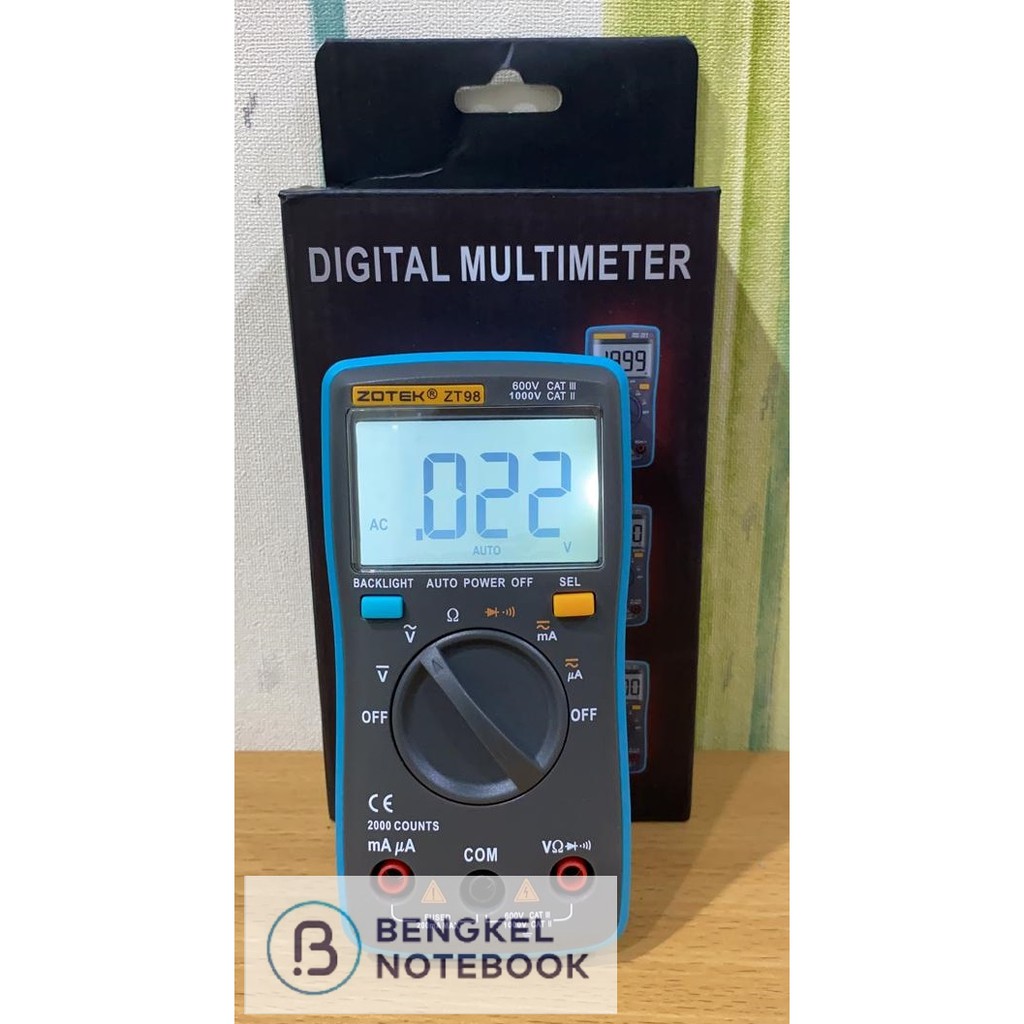Digital Multimeter Multitester Zotec ZT98 ZT-98 Mini