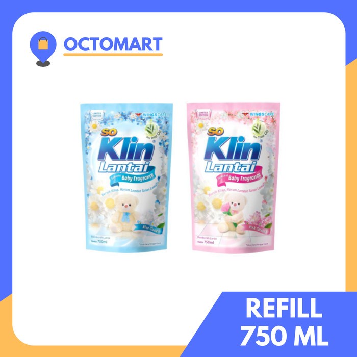 SO KLIN / SOKLIN Sensasi Baby Freagrance 750ML Pembersih Lantai 750 ML