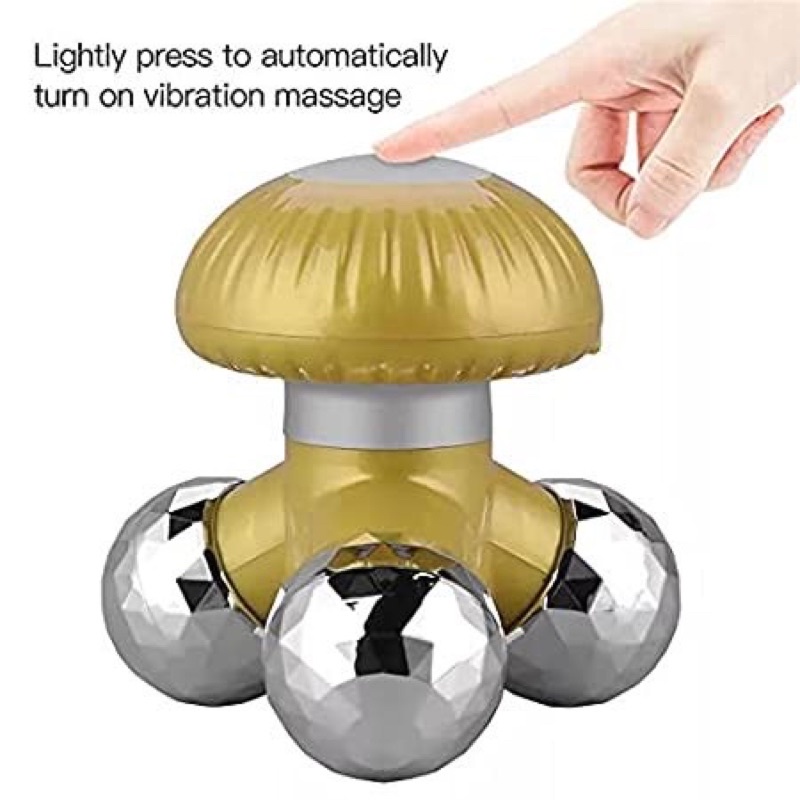 Alat Pijat Jamur Getar - Mushroom Head Hand Massager Pijat Kaki Leher 0713